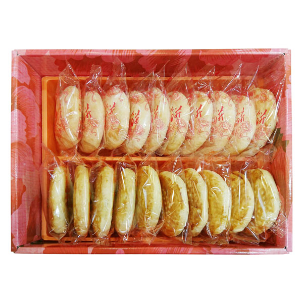 老婆餅-蜂蜜+老公餅-海苔10入/原味太陽餅10入盒(各半)